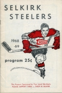 1968-69 Selkirk Steelers game program