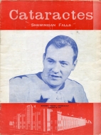1956-57 Shawinigan Falls Cataracts game program