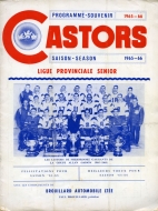 1965-66 Sherbrooke Castors game program