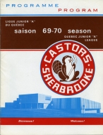 1969-70 Sherbrooke Castors game program