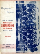 1946-47 Sherbrooke St. Francis game program