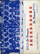1947-48 Sherbrooke St. Francis game program