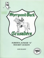 1989-90 Sherwood Park Crusaders game program