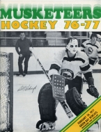 1976-77 Sioux City Musketeers game program