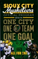 2013-14 Sioux City Musketeers game program