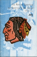 1973-74 Sorel Black Hawks game program