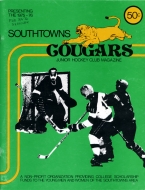 1975-76 Southtown Cougars game program