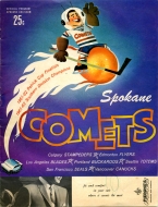 1962-63 Spokane Comets game program