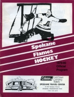 1979-80 Spokane Flames game program