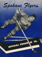 1951-52 Spokane Flyers game program