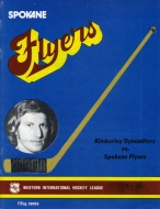 1974-75 Spokane Flyers game program