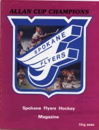 1976-77 Spokane Flyers game program