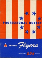 1958-59 Spokane Spokes game program