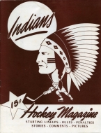 1946-47 Springfield Indians game program