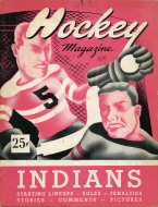 1949-50 Springfield Indians game program