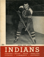 1950-51 Springfield Indians game program