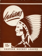 1951-52 Springfield Indians game program