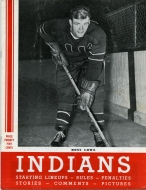 1954-55 Springfield Indians game program