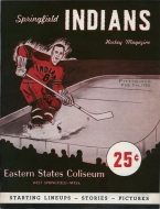 1955-56 Springfield Indians game program