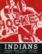 1956-57 Springfield Indians game program