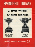 1962-63 Springfield Indians game program