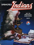 1977-78 Springfield Indians game program
