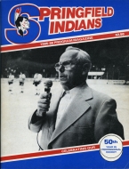 1985-86 Springfield Indians game program