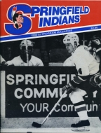 1986-87 Springfield Indians game program