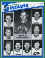 1990-91 Springfield Indians game program