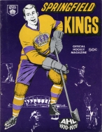 1970-71 Springfield Kings game program