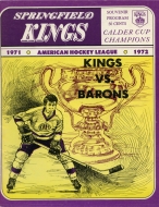 1971-72 Springfield Kings game program