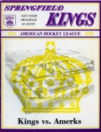 1972-73 Springfield Kings game program