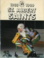 1988-89 St. Albert Saints game program