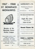 1967-68 St. Boniface Mohawks game program