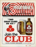 1972-73 St. Boniface Mohawks game program