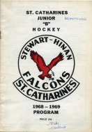 1968-69 St. Catharines Falcons game program