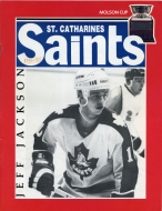 1985-86 St. Catharines Saints game program