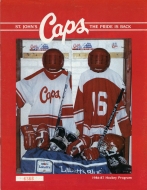 1986-87 St. John's Capitals game program