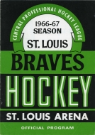 1966-67 St. Louis Braves game program