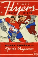 1935-36 St. Louis Flyers game program