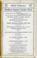 1933-34 St. Nicholas Hockey Club game program
