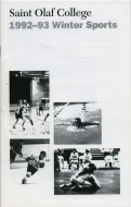 1992-93 St. Olaf College game program