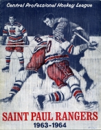 1963-64 St. Paul Rangers game program