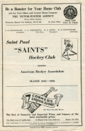 1935-36 St. Paul Saints game program