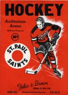 1941-42 St. Paul Saints game program
