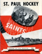1946-47 St. Paul Saints game program