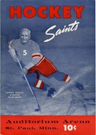 1949-50 St. Paul Saints game program