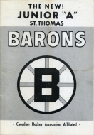 1968-69 St. Thomas Barons game program