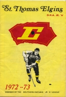 1972-73 St. Thomas Elgins game program