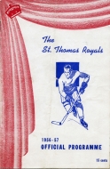 1956-57 St. Thomas Royals game program